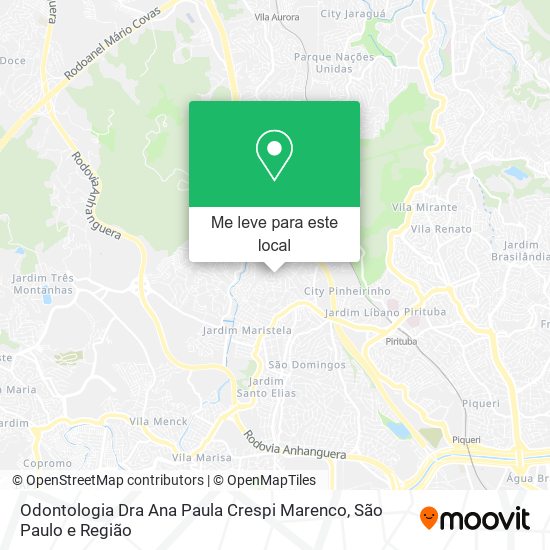 Odontologia Dra Ana Paula Crespi Marenco mapa