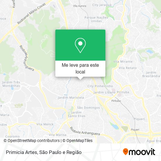Primicia Artes mapa