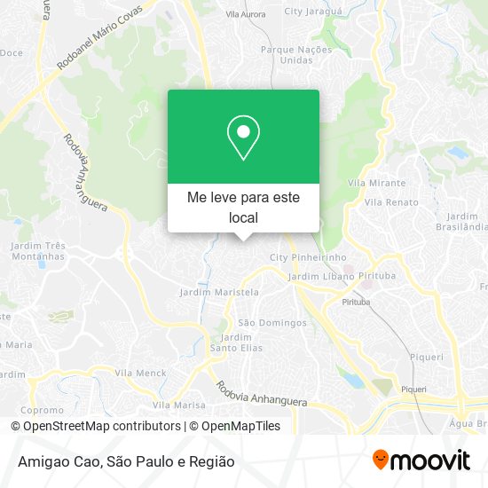 Amigao Cao mapa