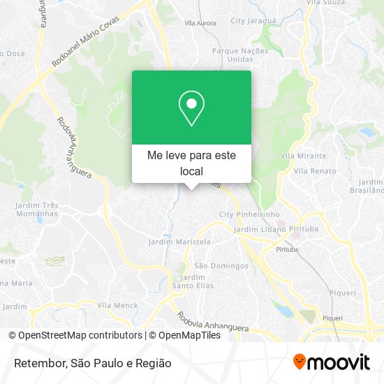 Retembor mapa