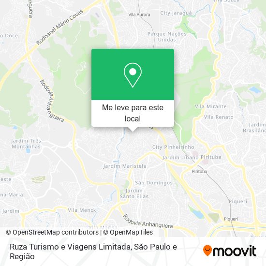 Ruza Turismo e Viagens Limitada mapa