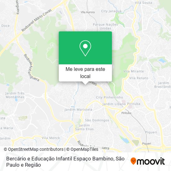 Bercário e Educação Infantil Espaço Bambino mapa