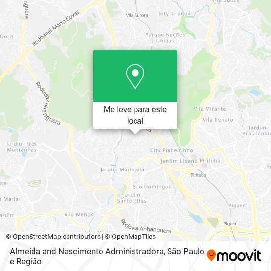 Almeida and Nascimento Administradora mapa