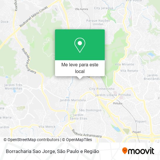 Borracharia Sao Jorge mapa