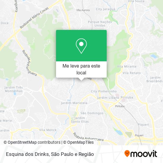 Esquina dos Drinks mapa