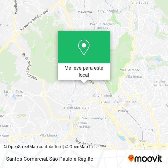 Santos Comercial mapa