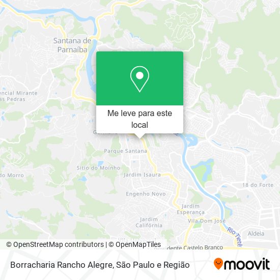 Borracharia Rancho Alegre mapa