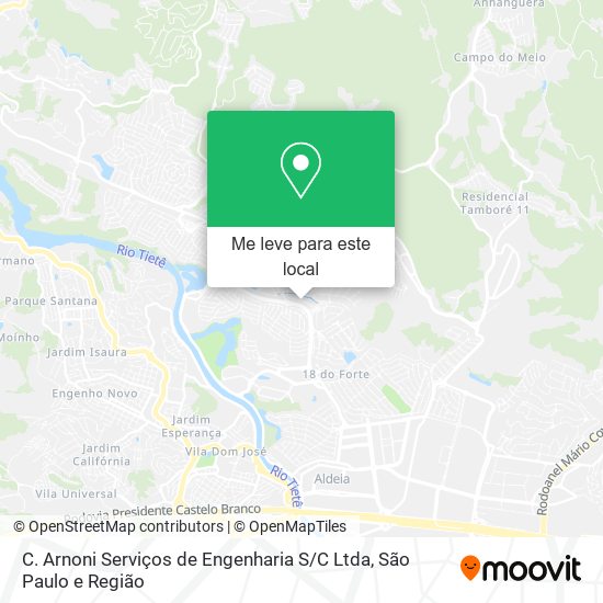 C. Arnoni Serviços de Engenharia S / C Ltda mapa