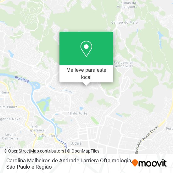 Carolina Malheiros de Andrade Larriera Oftalmologia mapa