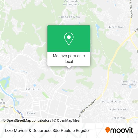 Izzo Moveis & Decoraco mapa