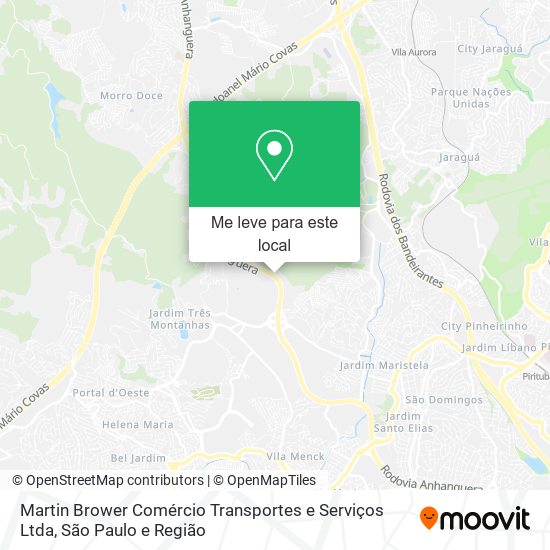 Martin Brower Comércio Transportes e Serviços Ltda mapa