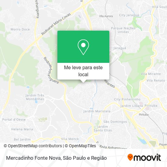 Mercadinho Fonte Nova mapa