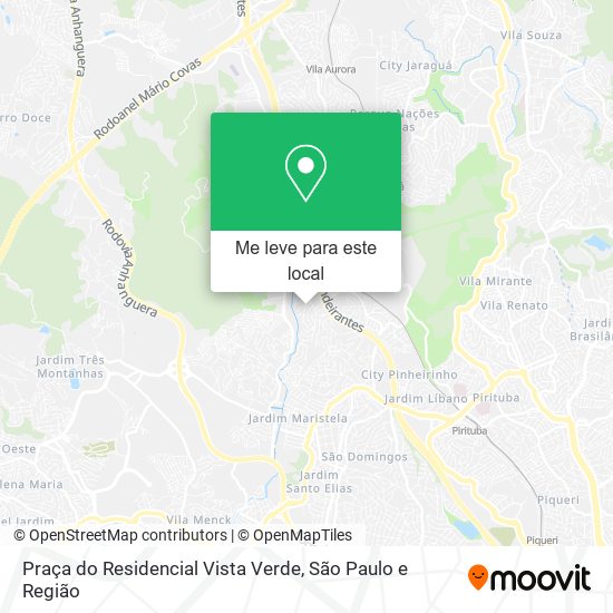 Praça do Residencial Vista Verde mapa