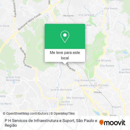 P H Servicos de Infraestrutura e Suport mapa