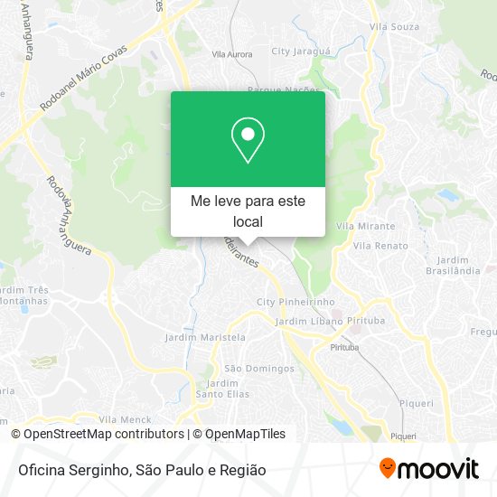 Oficina Serginho mapa