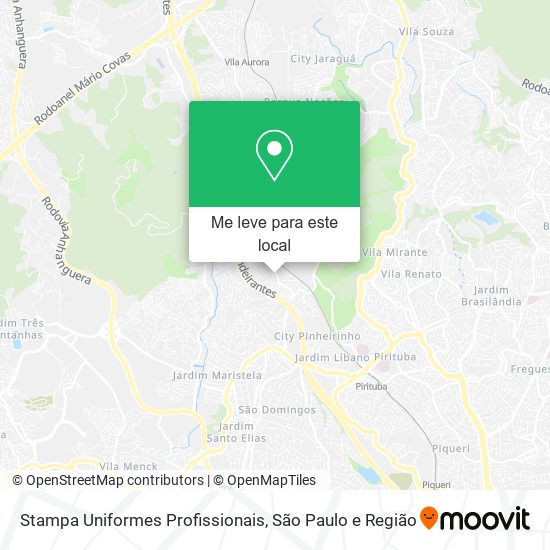 Stampa Uniformes Profissionais mapa