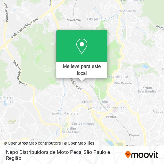 Nepo Distribuidora de Moto Peca mapa