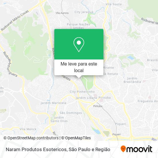 Naram Produtos Esotericos mapa