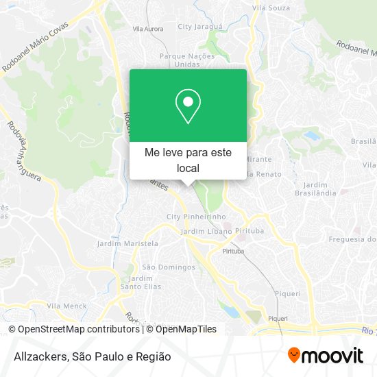 Allzackers mapa