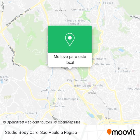 Studio Body Care mapa