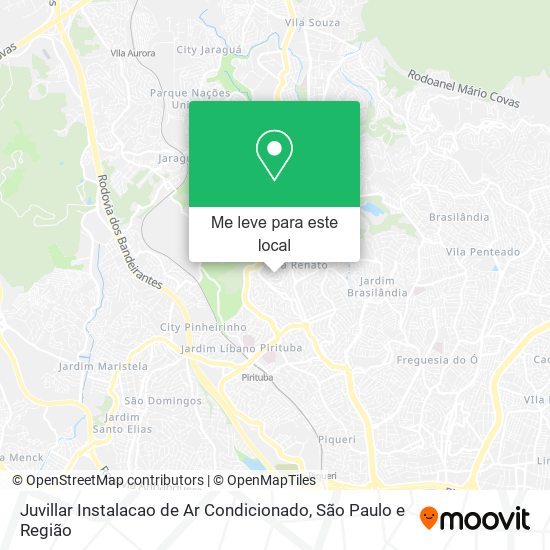 Juvillar Instalacao de Ar Condicionado mapa