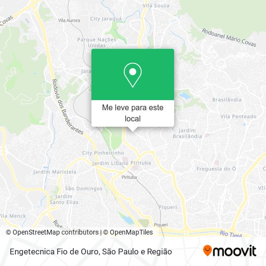 Engetecnica Fio de Ouro mapa
