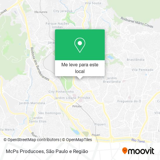McPs Producoes mapa