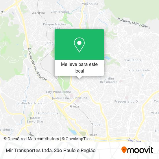 Mir Transportes Ltda mapa