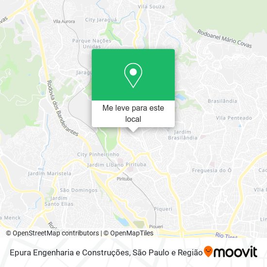Epura Engenharia e Construções mapa