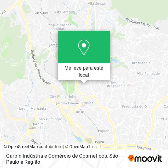 Garbin Indústria e Comércio de Cosmeticos mapa