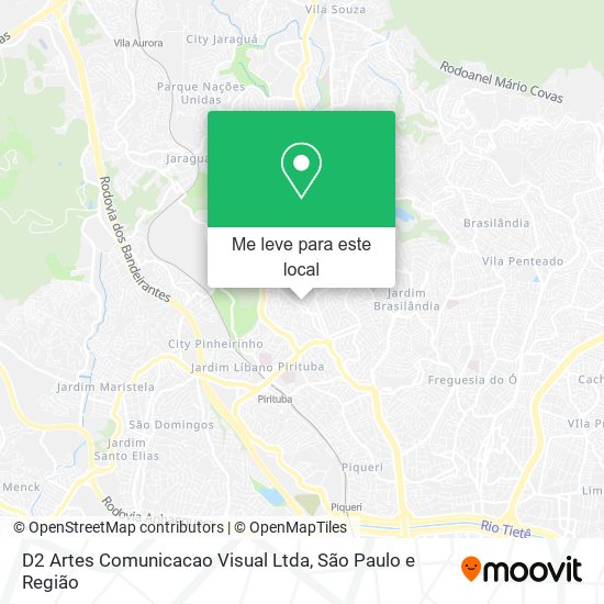 D2 Artes Comunicacao Visual Ltda mapa