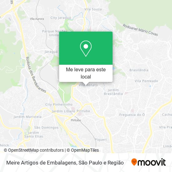 Meire Artigos de Embalagens mapa