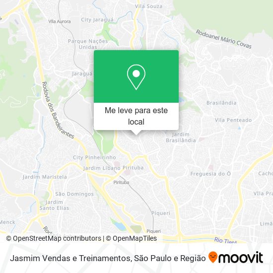 Jasmim Vendas e Treinamentos mapa