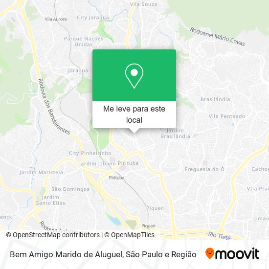 Bem Amigo Marido de Aluguel mapa