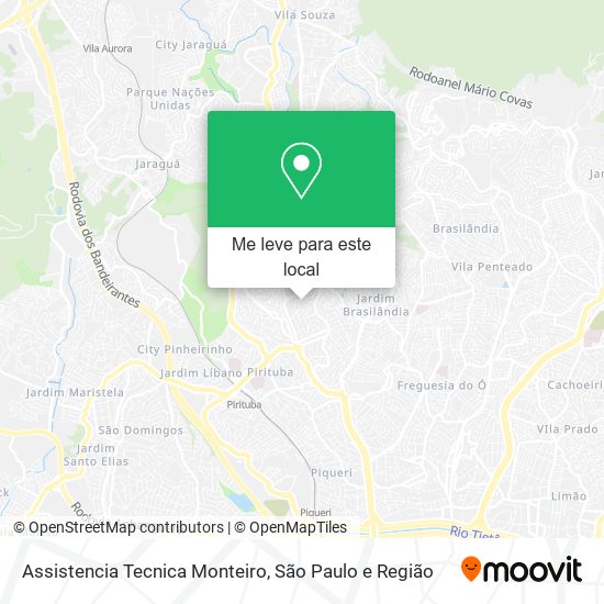 Assistencia Tecnica Monteiro mapa
