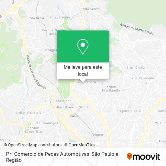 Prf Comercio de Pecas Automotivas mapa