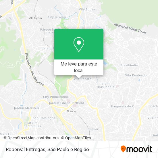 Roberval Entregas mapa