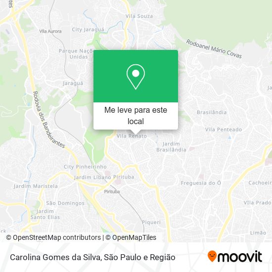 Carolina Gomes da Silva mapa