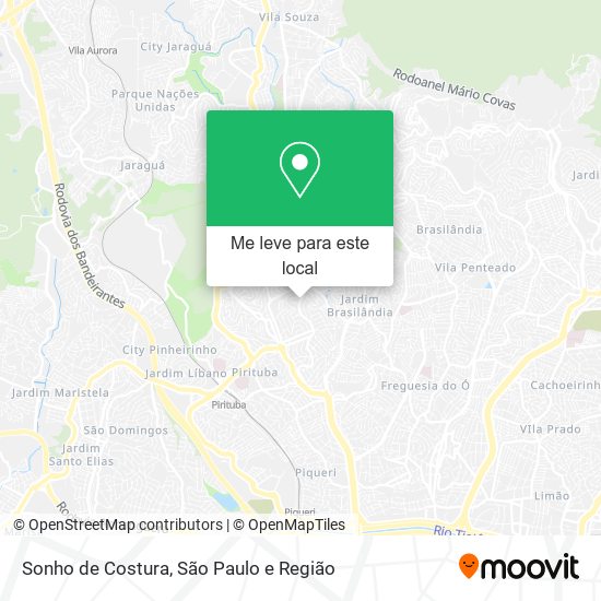 Sonho de Costura mapa