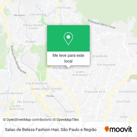 Salao de Beleza Fashion Hair mapa