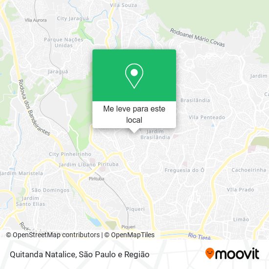 Quitanda Natalice mapa