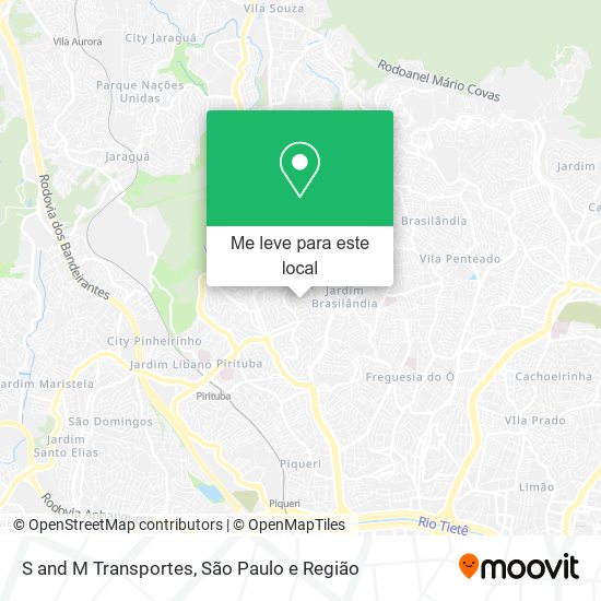 S and M Transportes mapa