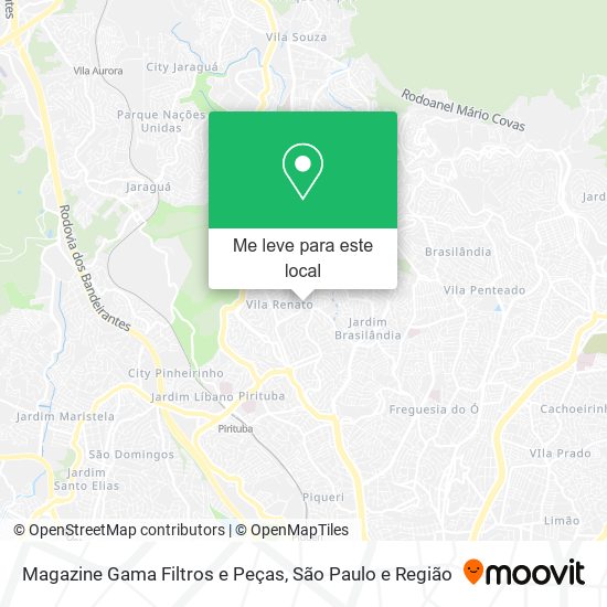 Magazine Gama Filtros e Peças mapa