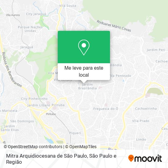 Mitra Arquidiocesana de São Paulo mapa