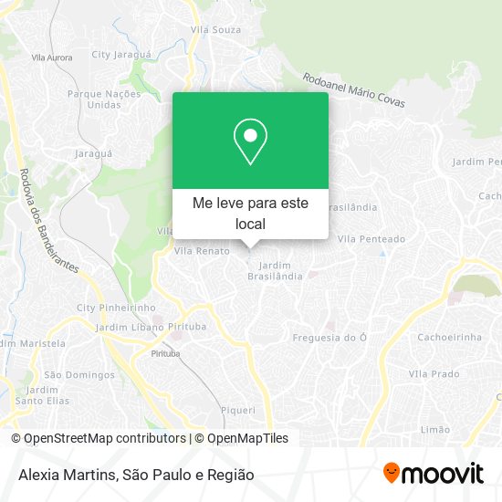 Alexia Martins mapa