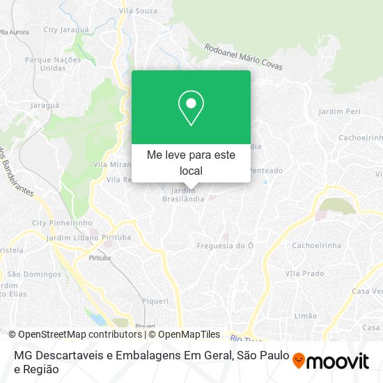 MG Descartaveis e Embalagens Em Geral mapa