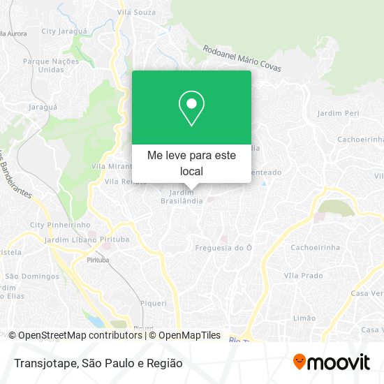 Transjotape mapa