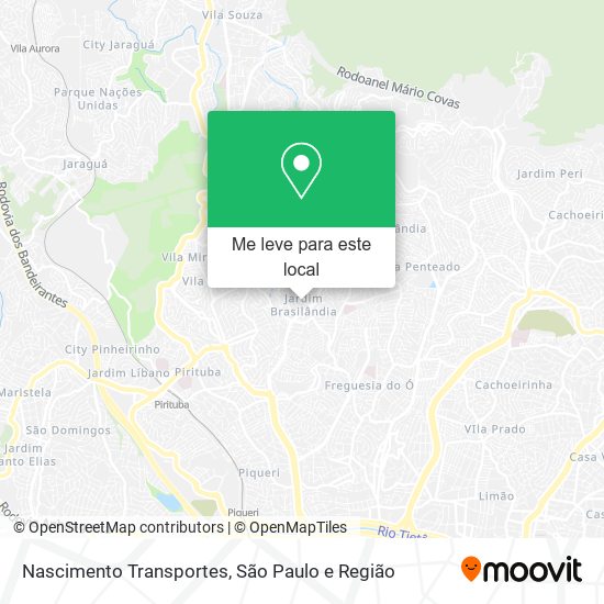 Nascimento Transportes mapa