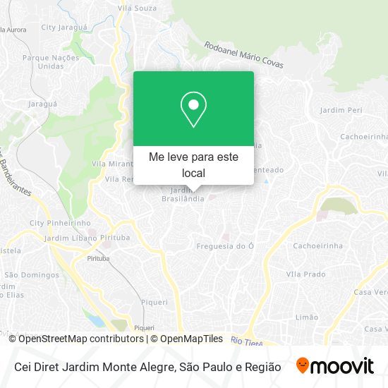 Cei Diret Jardim Monte Alegre mapa