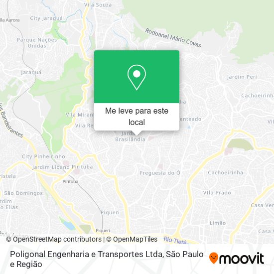 Poligonal Engenharia e Transportes Ltda mapa